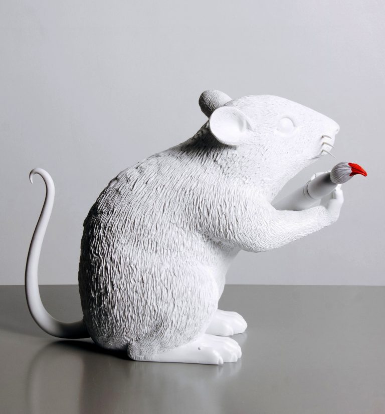 BANKSY | BRANDALISM LOVE RAT (white)